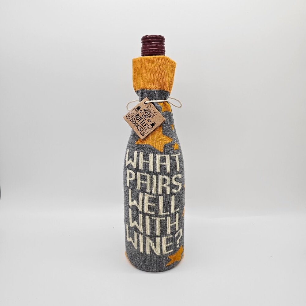 Wine Bottle Gift Bag with Gift Tag